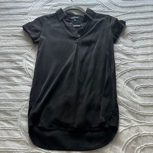 Dark Grey Short Sleeve Girl’s T-Shirt Dress